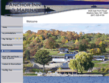 Tablet Screenshot of anchorinn-marina.com